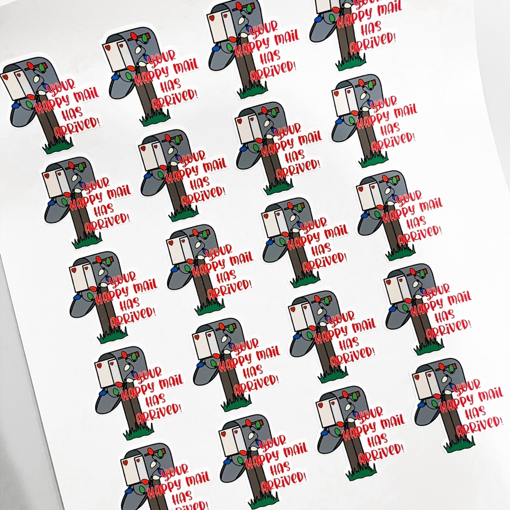 Happy Mail Holiday Edition Medium Stickers Thank You Stickers